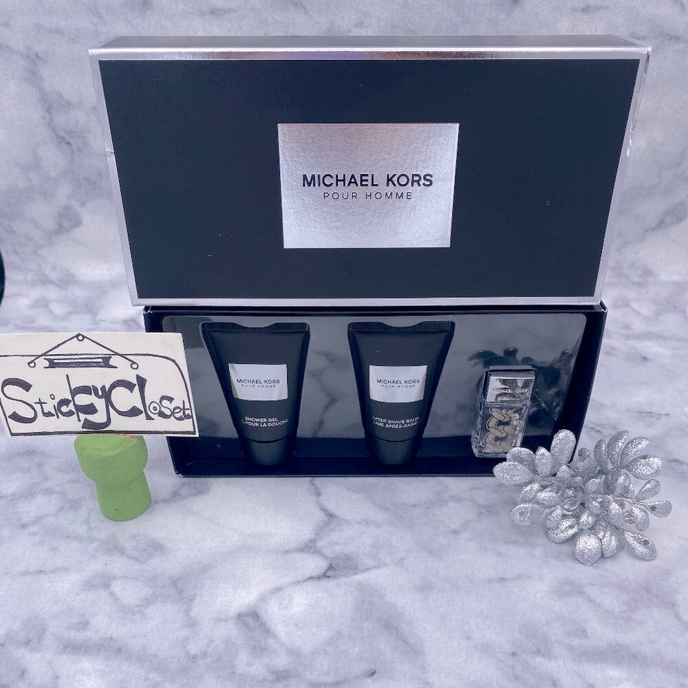 Michael Kors Pour Homme EDP Set-Mini 5ml& Shower Gel &Shave 2 x 25ml-3pc-BOX-NEW